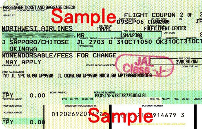 Airline ticket by Cassiopeia sweet from Wikimedia Commons